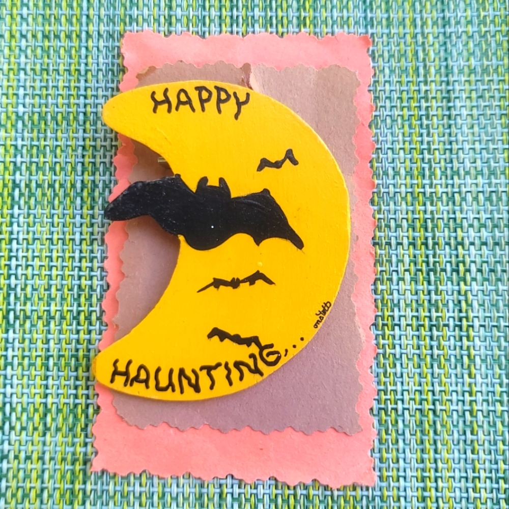 Large Happy Halloween Lapel Pin